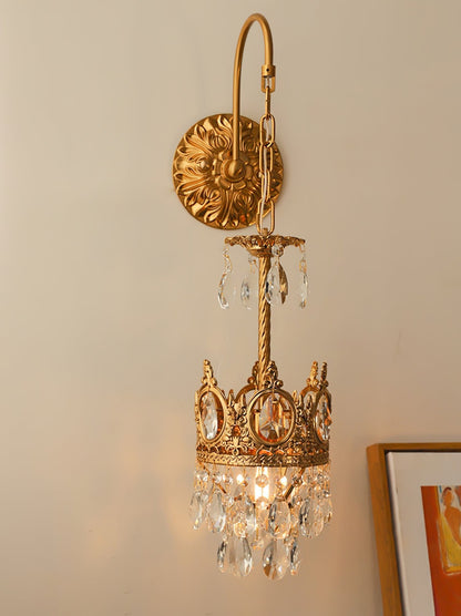 Crystal Crown Sconce Wall Light