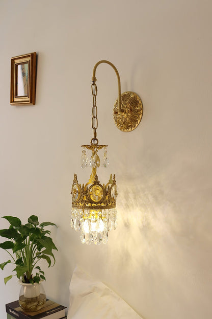 Crystal Crown Sconce Wall Light