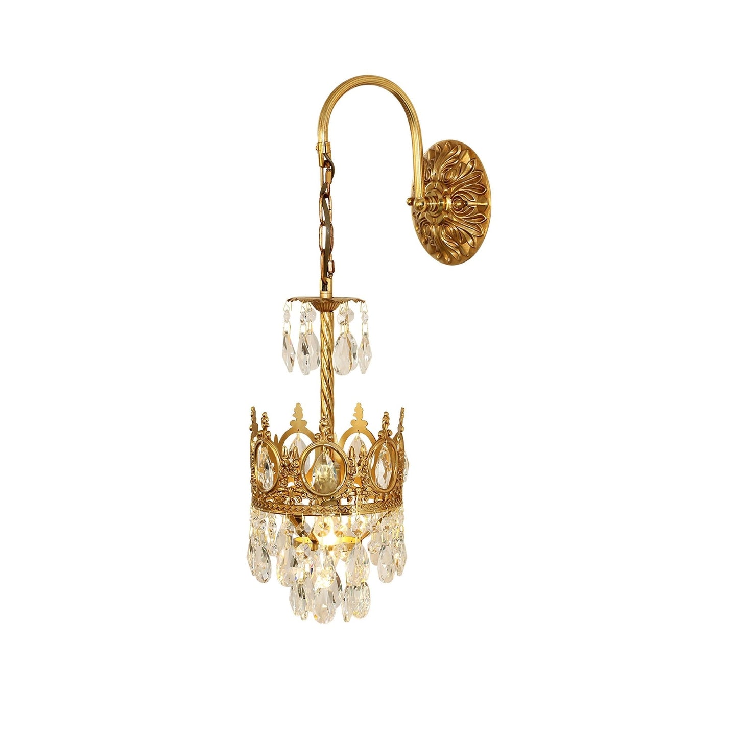 Crystal Crown Sconce Wall Light