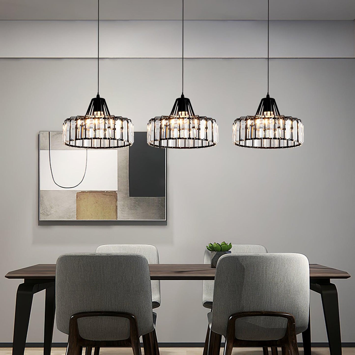 Crystal Drum Ceiling light fitting Pendant Lamp