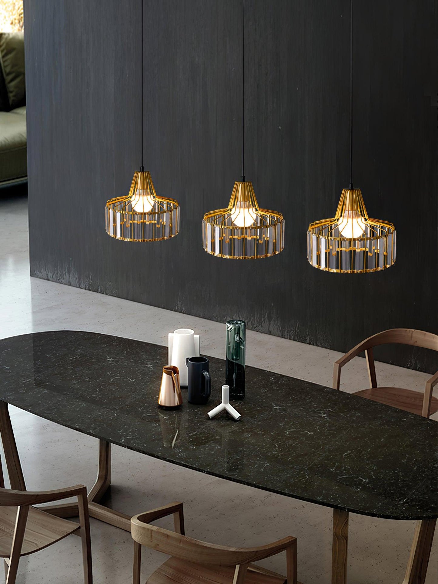 Crystal Drum Ceiling light fitting Pendant Lamp