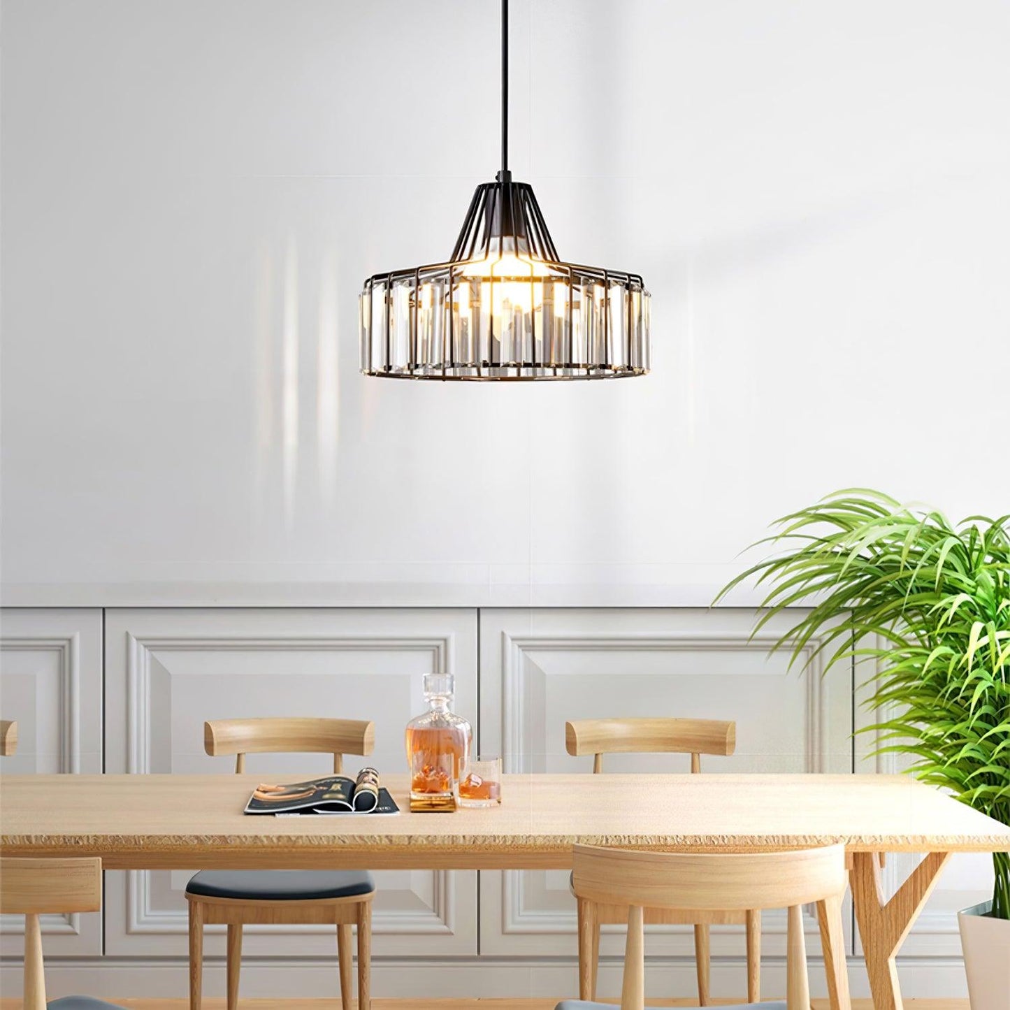 Crystal Drum Ceiling light fitting Pendant Lamp