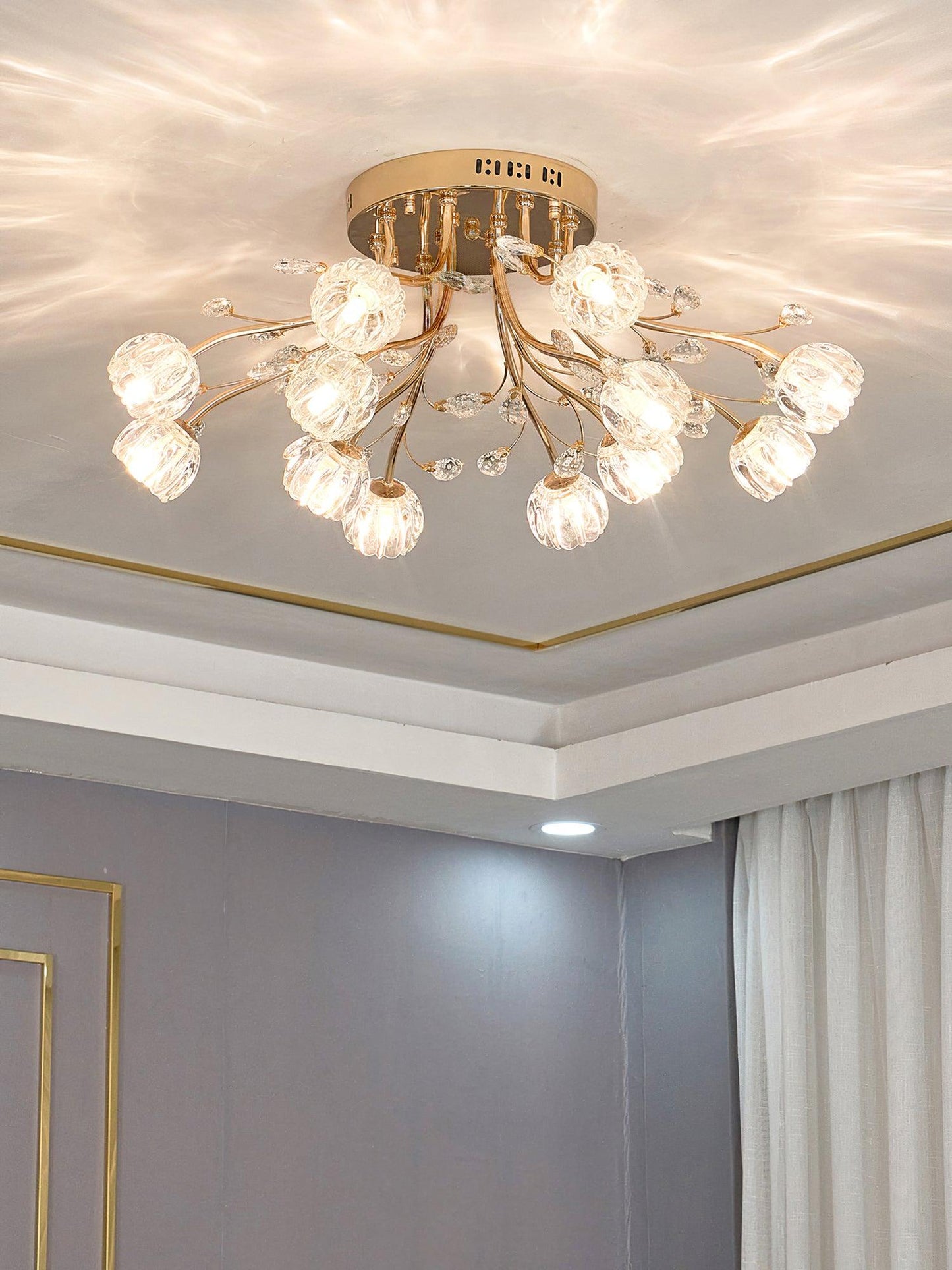 Crystal Flower Ceiling-mounted light Ceiling Light