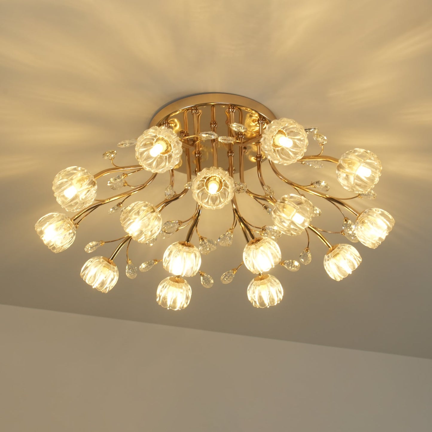 Crystal Flower Ceiling-mounted light Ceiling Light