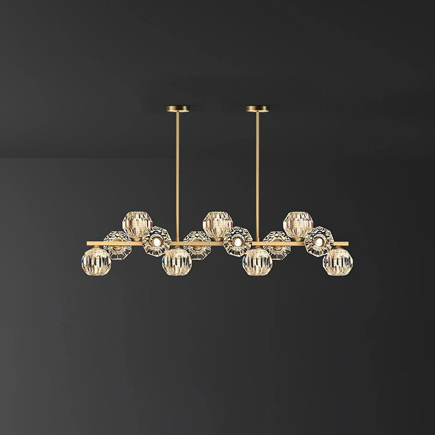 Crystal Glass Ball Pendant light Chandelier