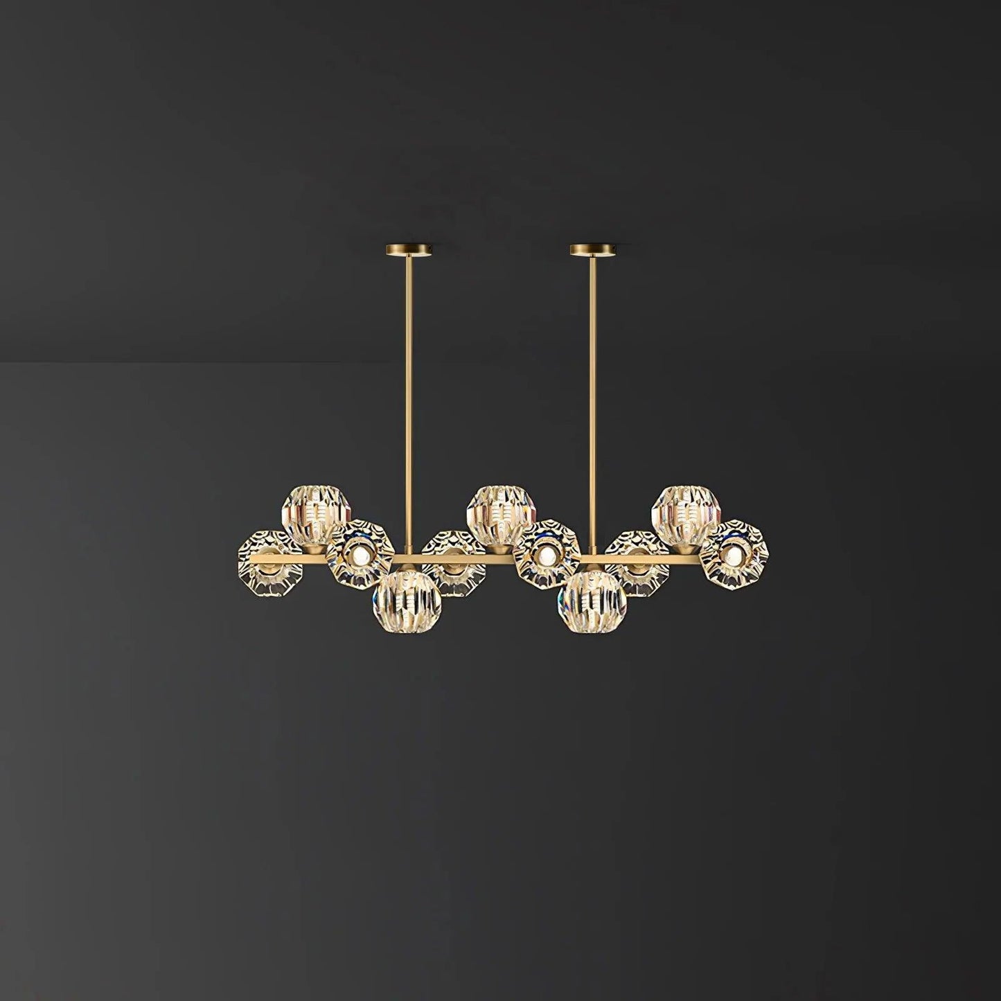 Crystal Glass Ball Pendant light Chandelier