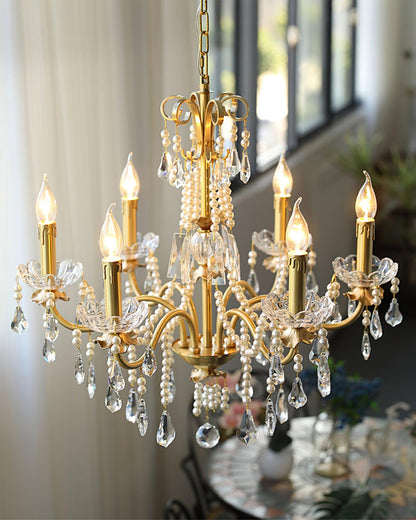 Crystal Pearl Ceiling fixture Chandelier