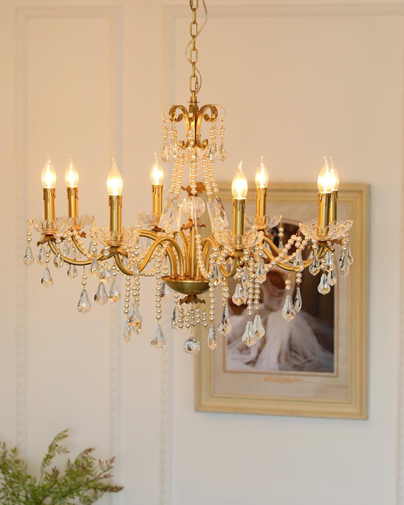 Crystal Pearl Ceiling fixture Chandelier