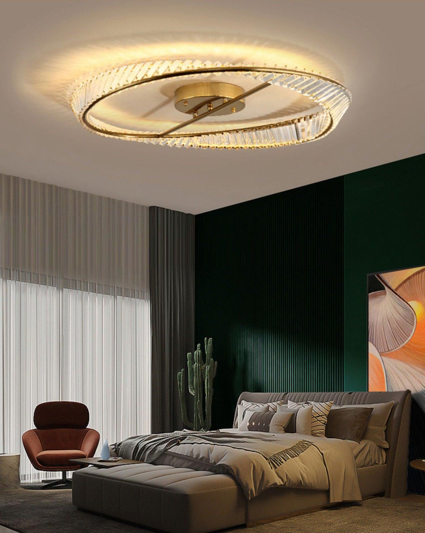 Crystal Rings Ceiling-mounted light Ceiling Lamp