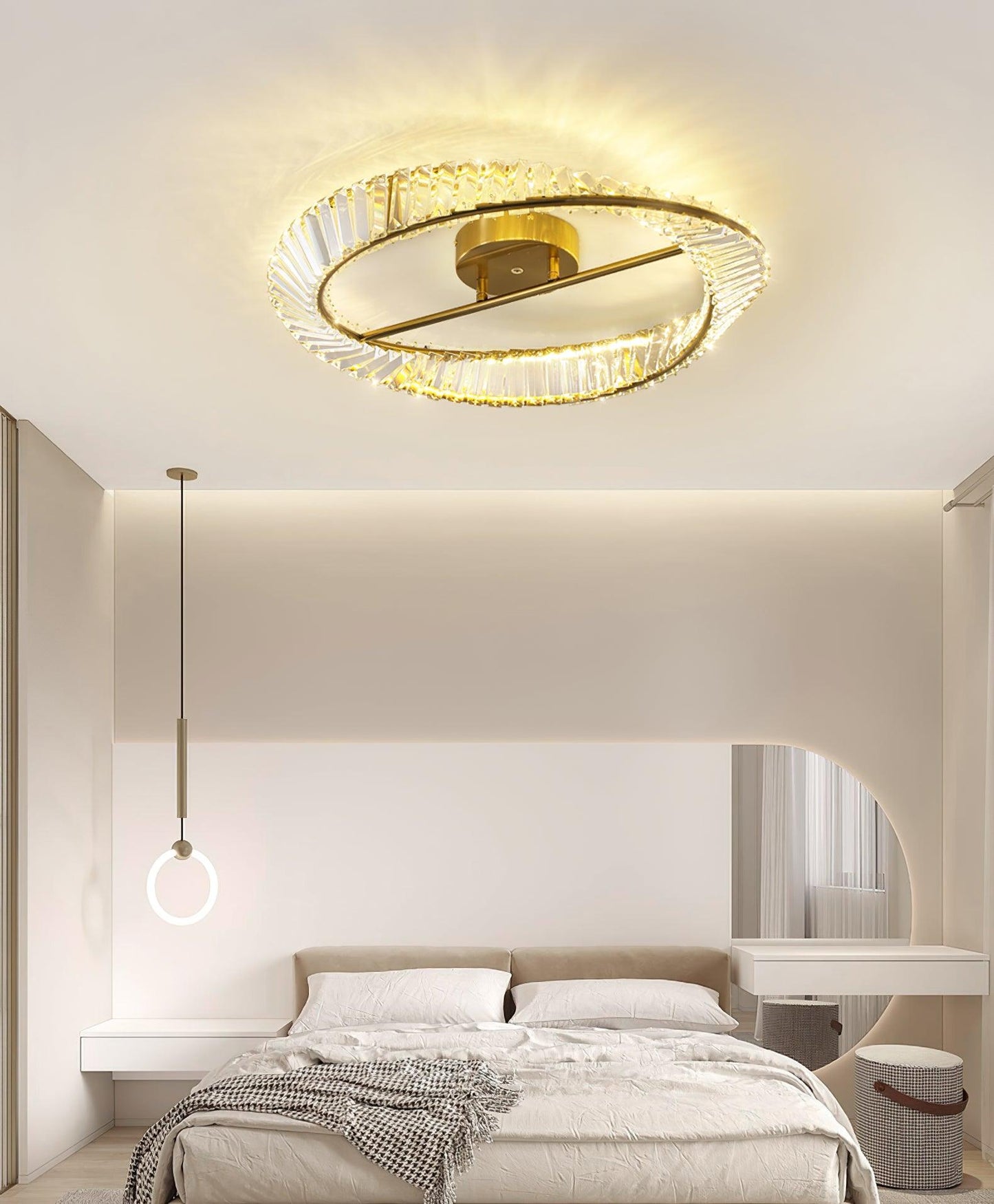 Crystal Rings Ceiling-mounted light Ceiling Lamp