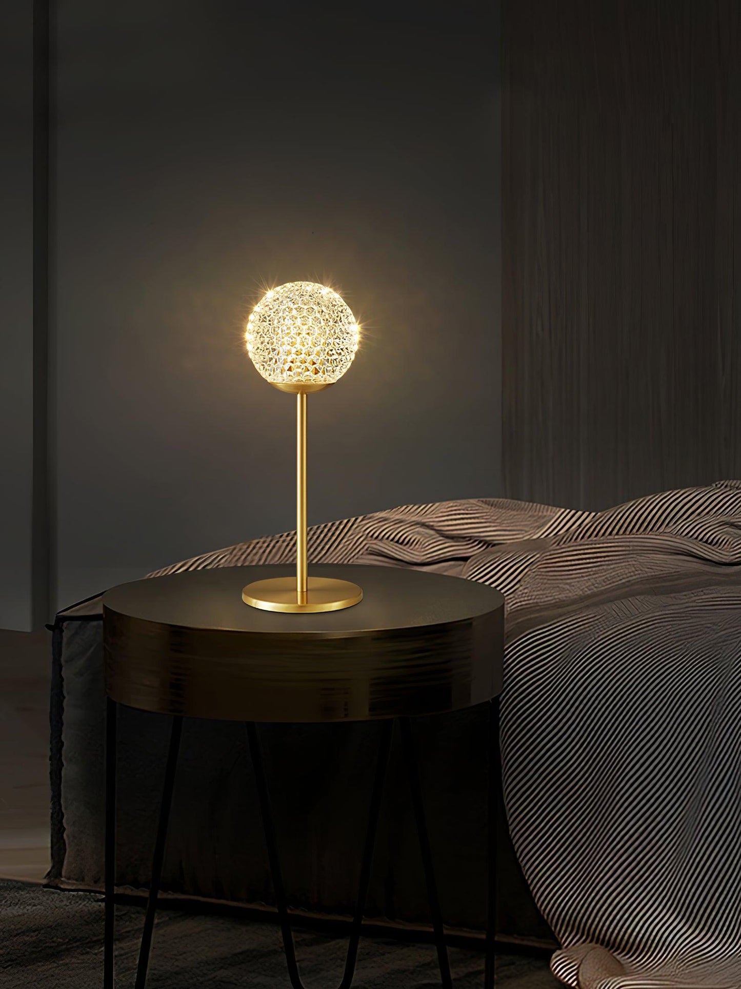 Crystal Tealight Nightstand lamp Table Lamp