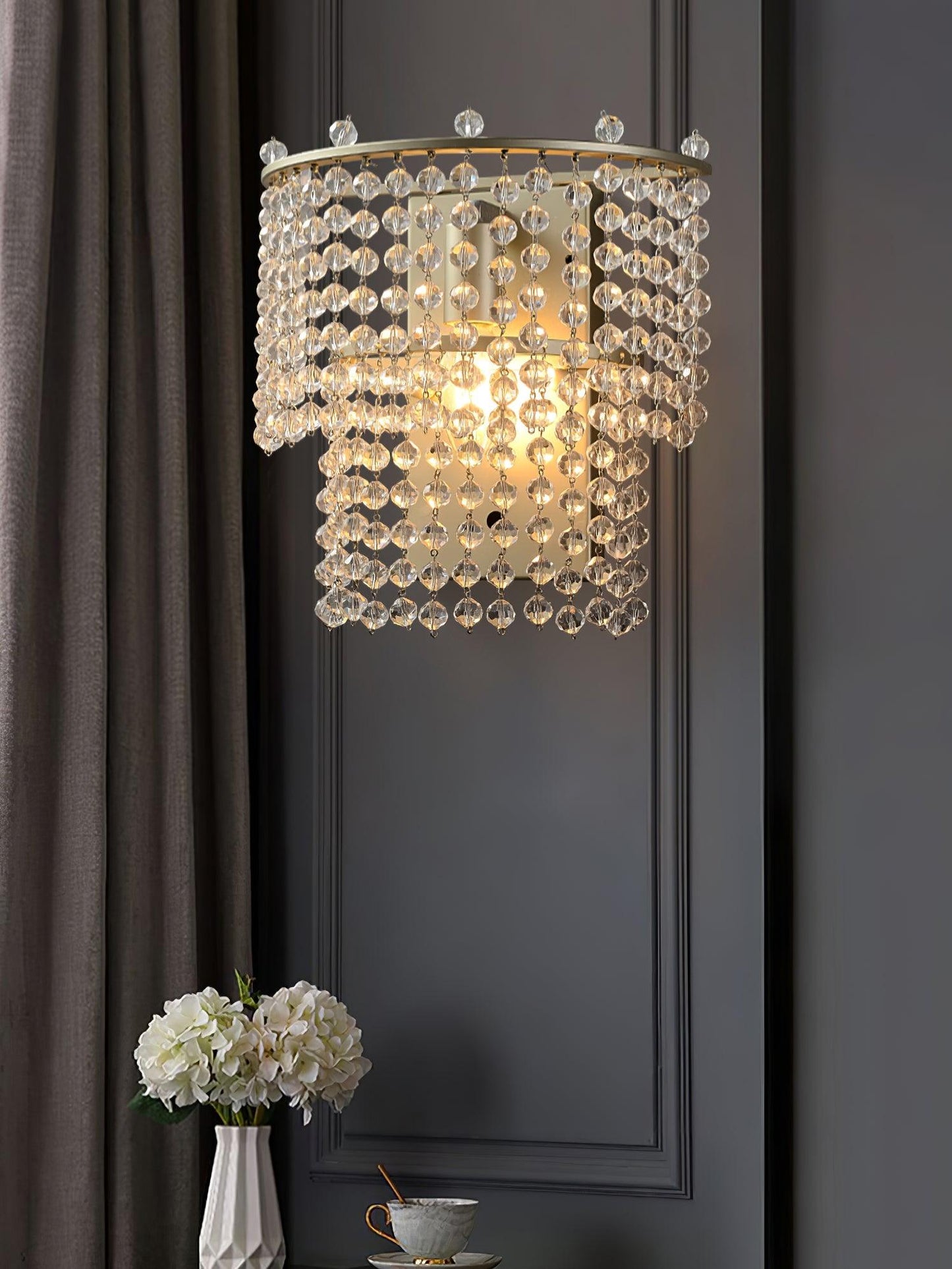 Crystal Waterfall Wall-mounted lamp Wall Light