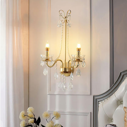 Crystal Pearl Chain Wall light fixture Wall Lamp