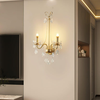 Crystal Pearl Chain Wall light fixture Wall Lamp