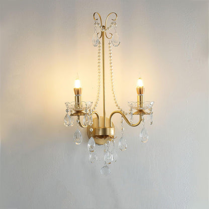 Crystal Pearl Chain Wall light fixture Wall Lamp