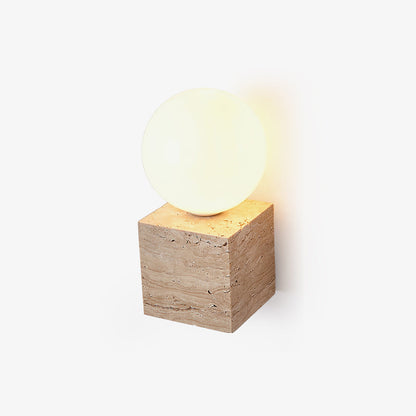 Cube Stone Sconce Wall Lamp