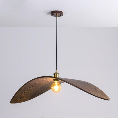 Curve Wooden Drop light Pendant Lamp