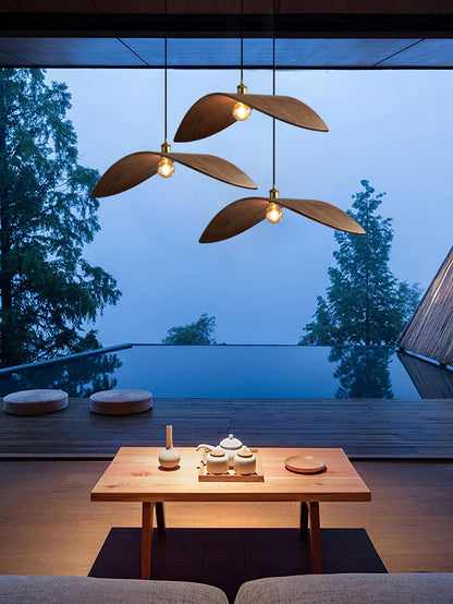 Curve Wooden Drop light Pendant Lamp