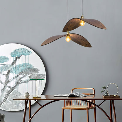 Curve Wooden Drop light Pendant Lamp