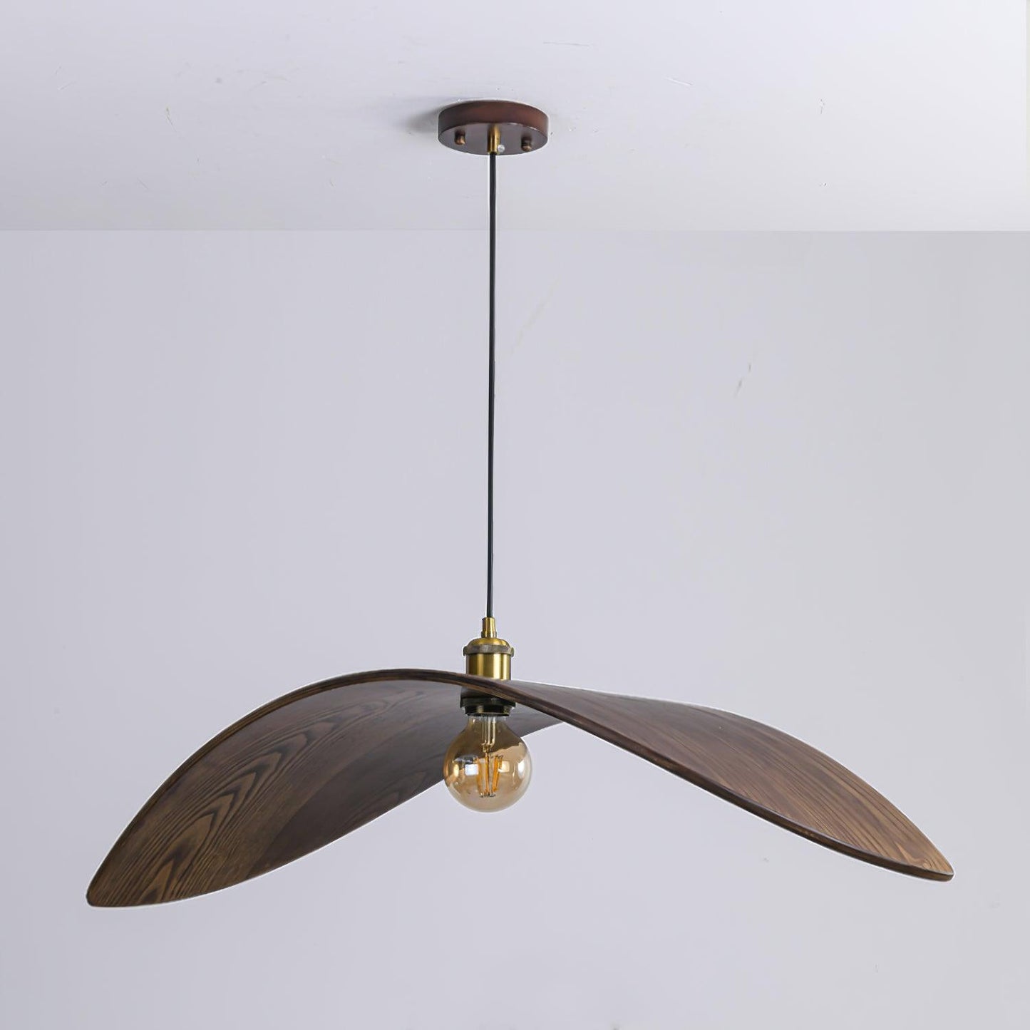 Curve Wooden Drop light Pendant Lamp