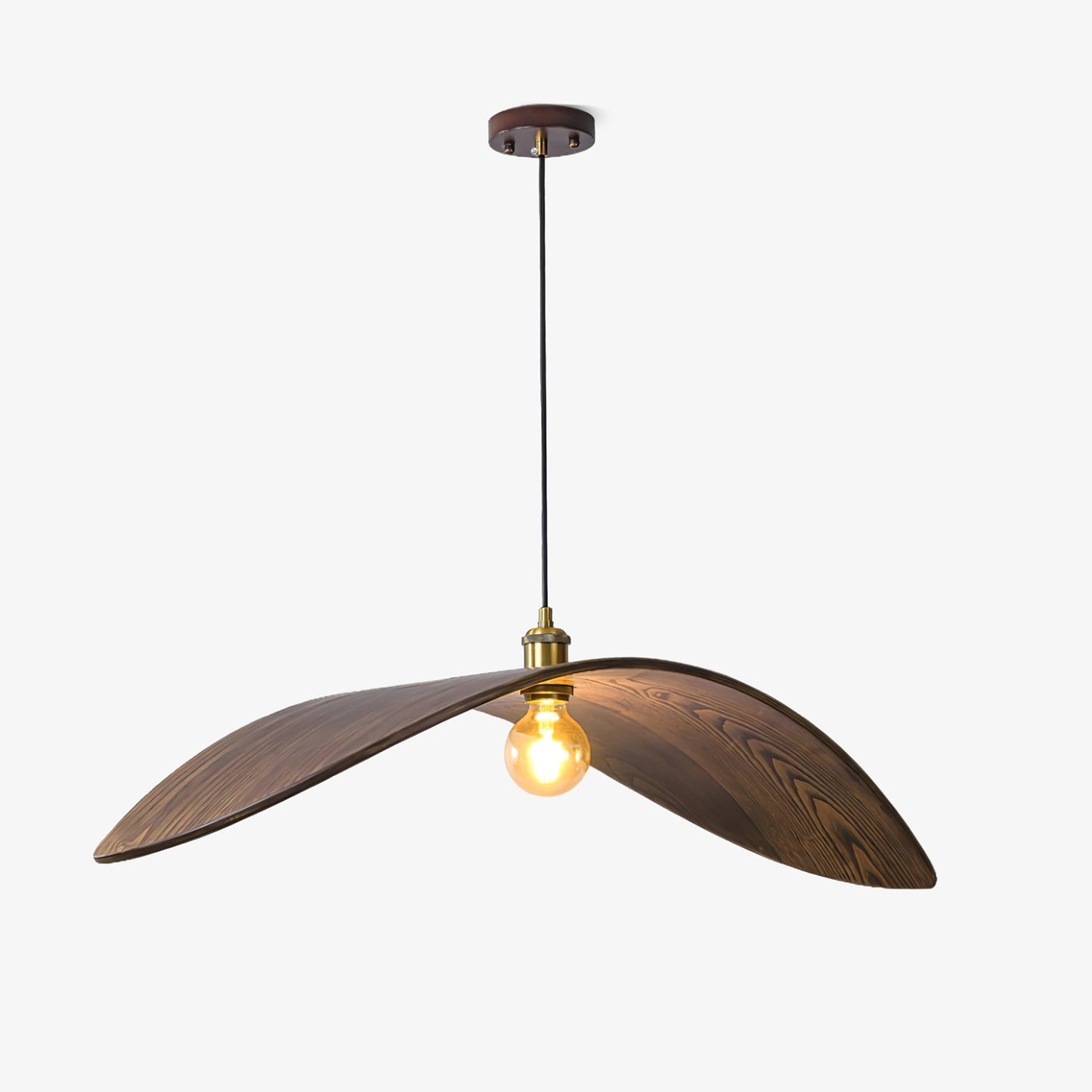 Curve Wooden Drop light Pendant Lamp