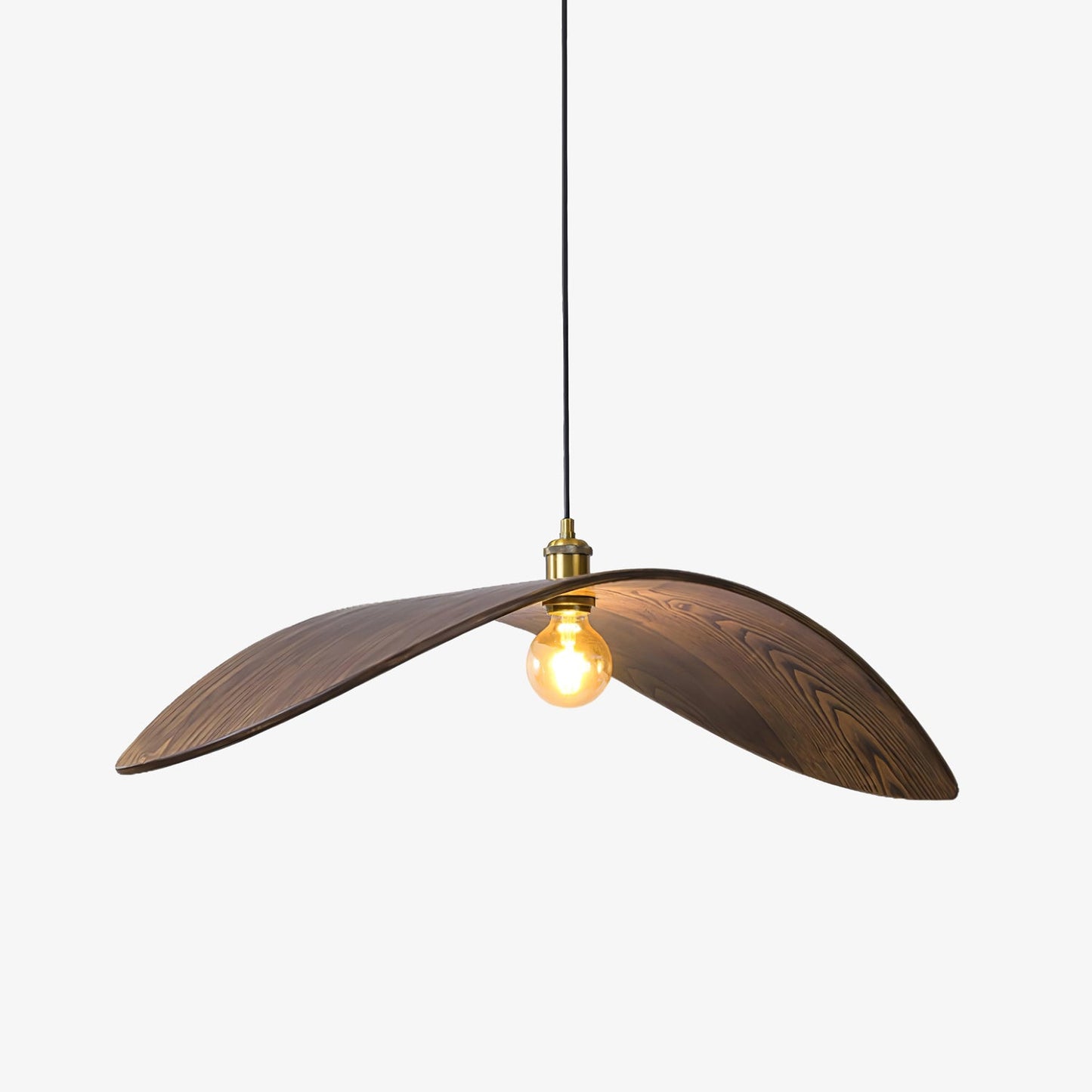 Curve Wooden Drop light Pendant Lamp