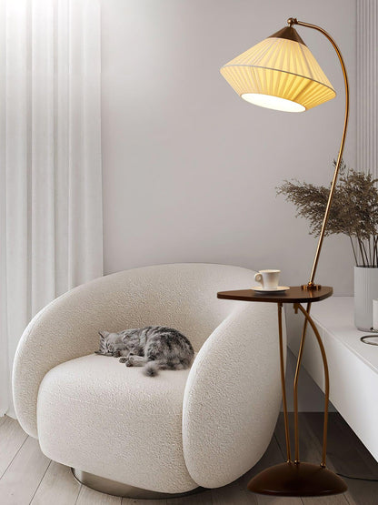 Curve With Side table lamp Table Floor Lamp