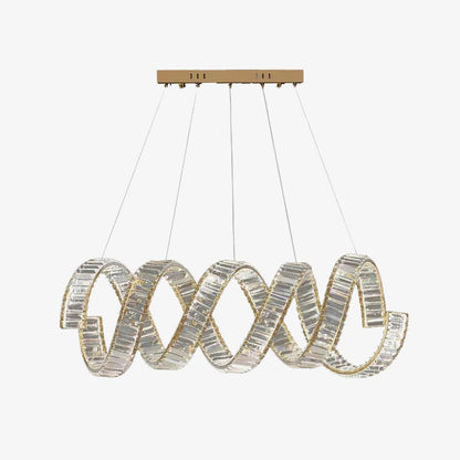 Curved LED Pendant light Chandelier