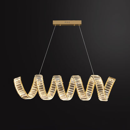 Curved LED Pendant light Chandelier