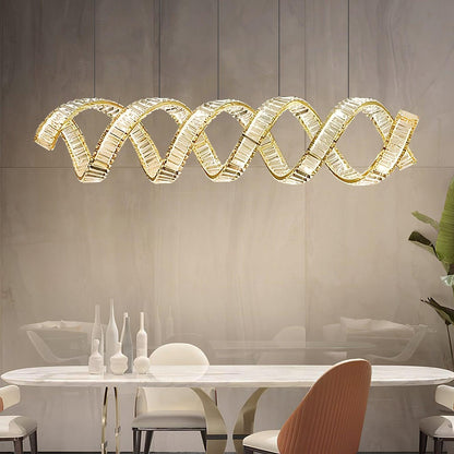 Curved LED Pendant light Chandelier