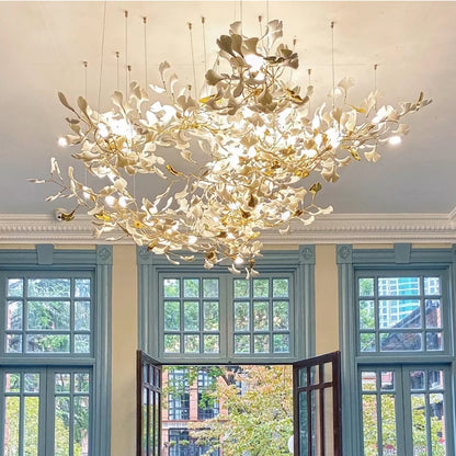 Gingko Leaves Ceiling fixture Chandelier