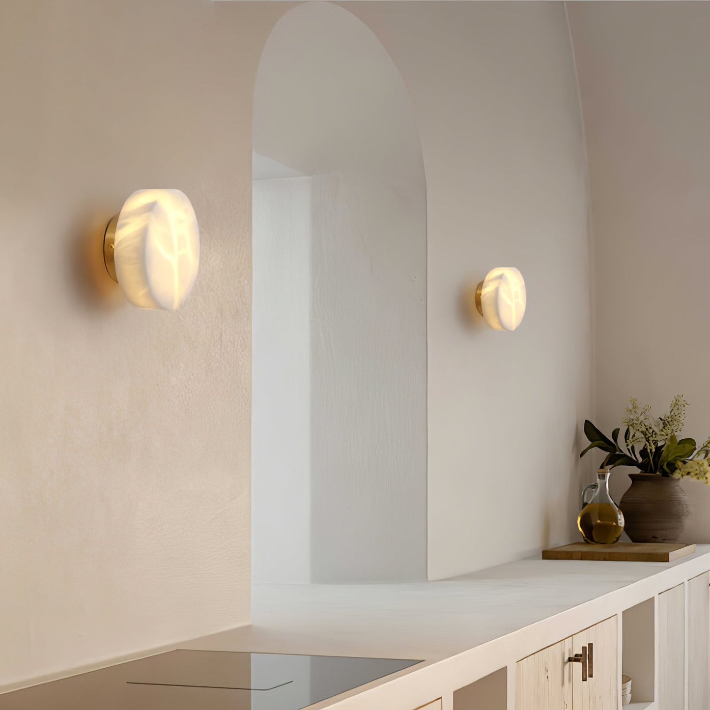 Cylindrical Alabaster Wall light fixture Wall Light