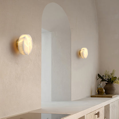 Cylindrical Alabaster Wall light fixture Wall Light