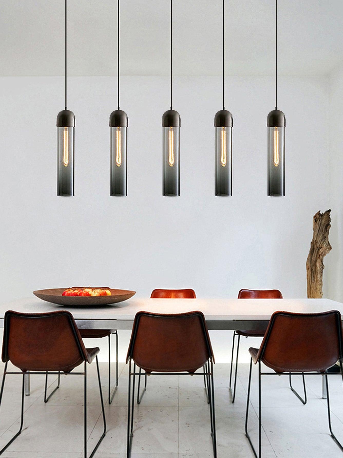 Glass Cylindrical Shape Drop light Pendant Light