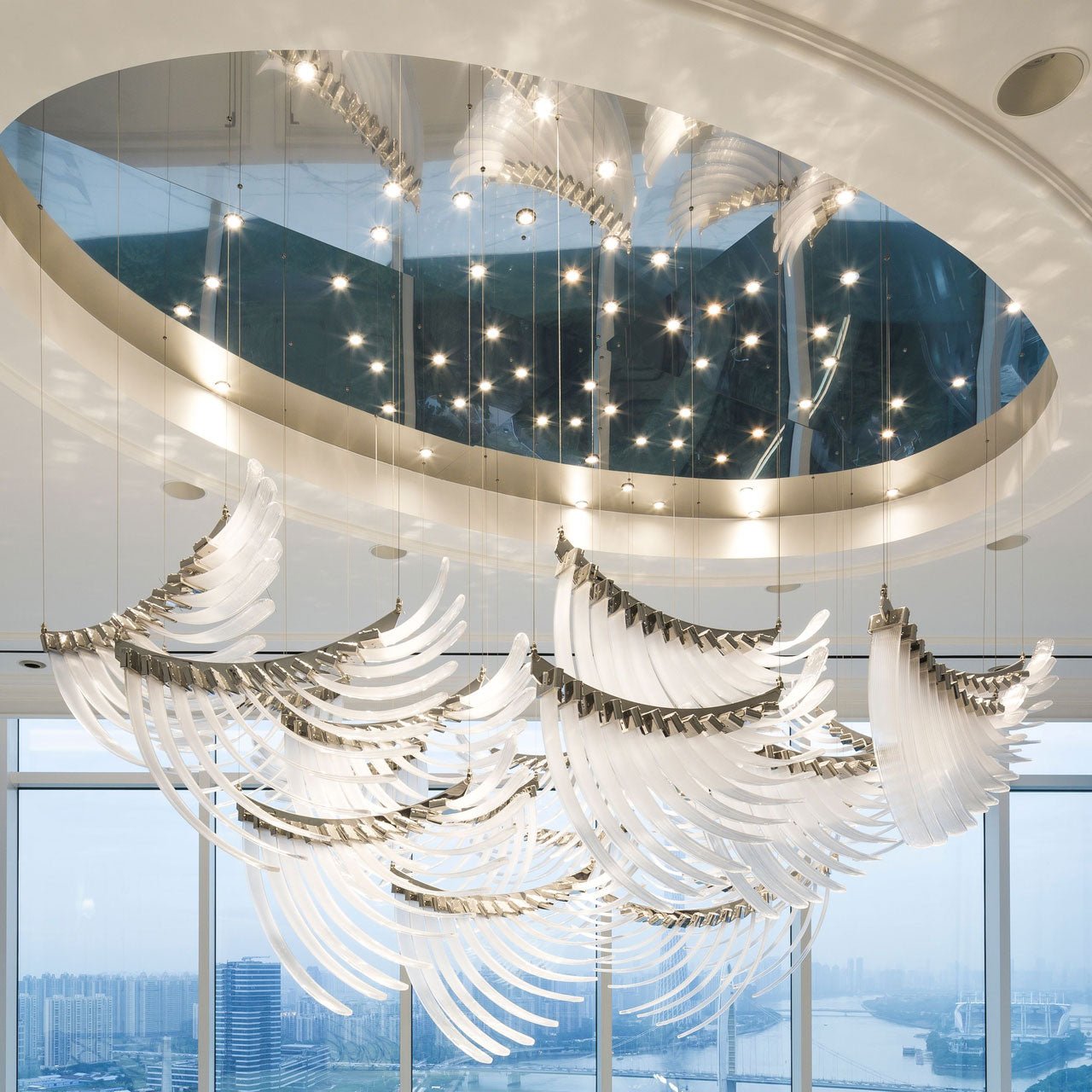 Bird Feather Wings Pendant light Chandelier