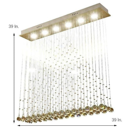 Crystal 5W LED Modern Flush Mount Lighting Chandelier Pendant Light