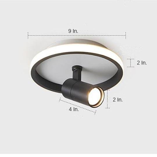 Circular LED Modern Ceiling Lights Adjustable Spotlight Ceiling Lamp