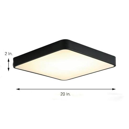 Square LED Flush Mount Ceiling Lights Modern Metal Lights