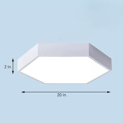 Hexagon LED Flush Mount Ceiling Lights Modern Metal Lights