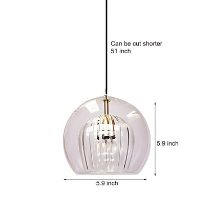 Unique Glass Globe LED Modern Pendant Light Hanging Lamp Island Lights