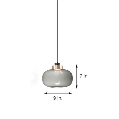 Round Globe LED Nordic Glass Pendant Light Hanging Lamp Island Lights