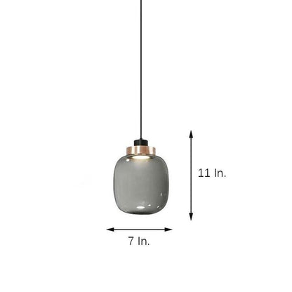 Round Globe LED Nordic Glass Pendant Light Hanging Lamp Island Lights