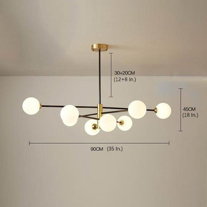 Industrial Modern Cluster Globe Geometric Pendant Light Ceiling Light