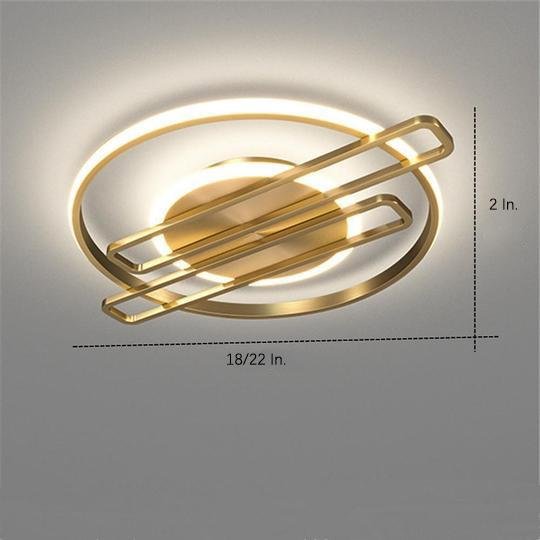 Circular Linear LED Flush Mount Ceiling Light LED Light