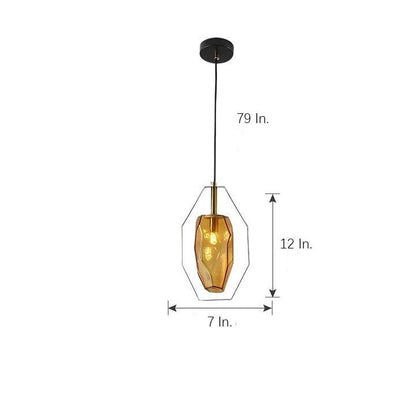 Electroplated Metal Glass LED Nordic Pendant Lighting Kitchen Island Lighting