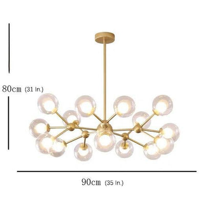 Modern Cluster Sputnik Chandelier Globe Chandelier 15 Bulbs