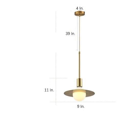 Ball-shaped LED Gold Modern Pendant Lighting Hanging Ceiling Lights