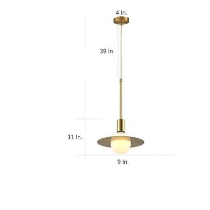 Ball-shaped LED Gold Modern Pendant Lighting Hanging Ceiling Lights