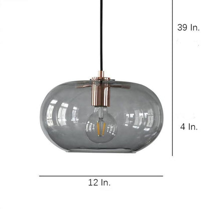 Artistic Electroplated Glass LED Nordic Pendant Lighting Island Light