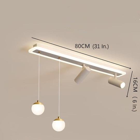 Modern Blending Flush Mount and Pendant LED Ceiling Light for Kitchen Island